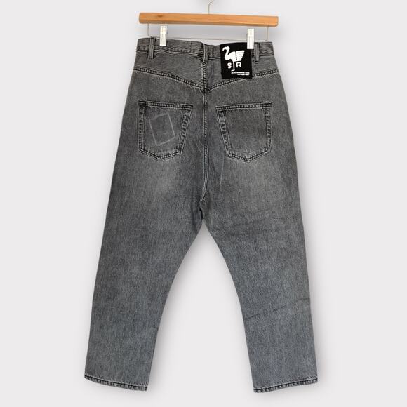 NWT Sandrine Rose The Virgin Label Straight Harem Leg Jeans Silver Womens 24 - Picture 2 of 5